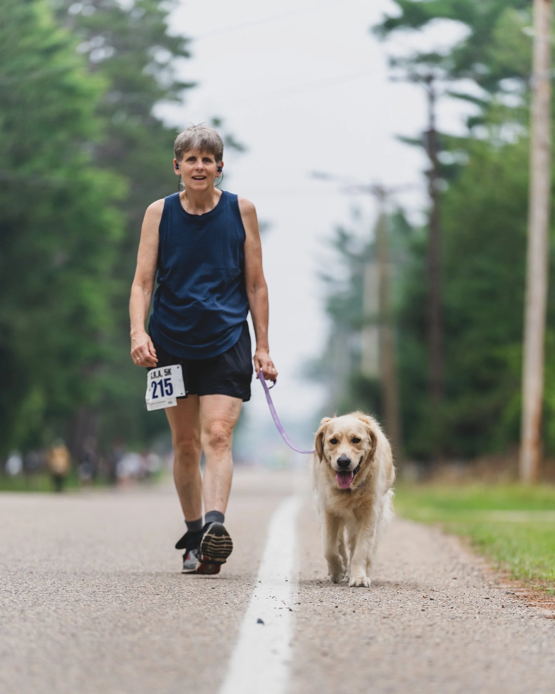 Hanson Hills runner with dog